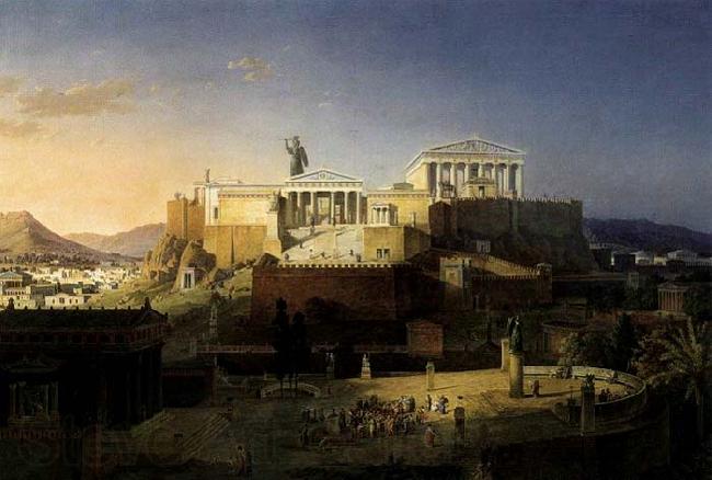 Leo von Klenze The Acropolis at Athens Germany oil painting art